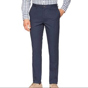 💲Essentials Men 33W x 32L Slim Fit Flat Front Pants